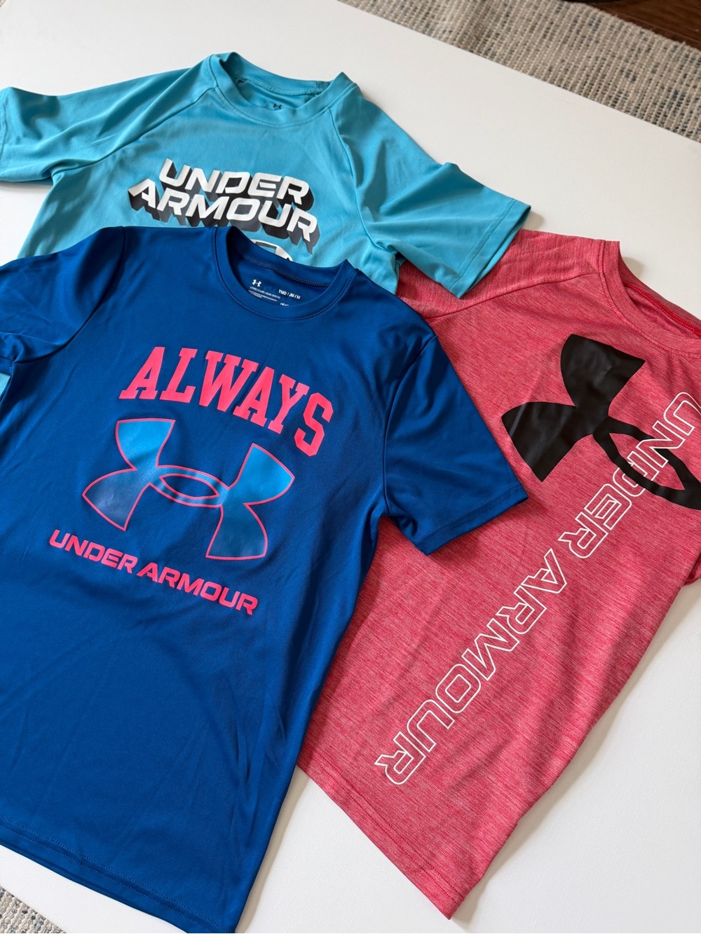 Under Armour Kids' Graphic Performance Tees- Bundle of 3